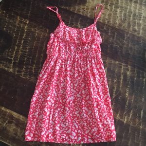 Floral dress with adjustable straps